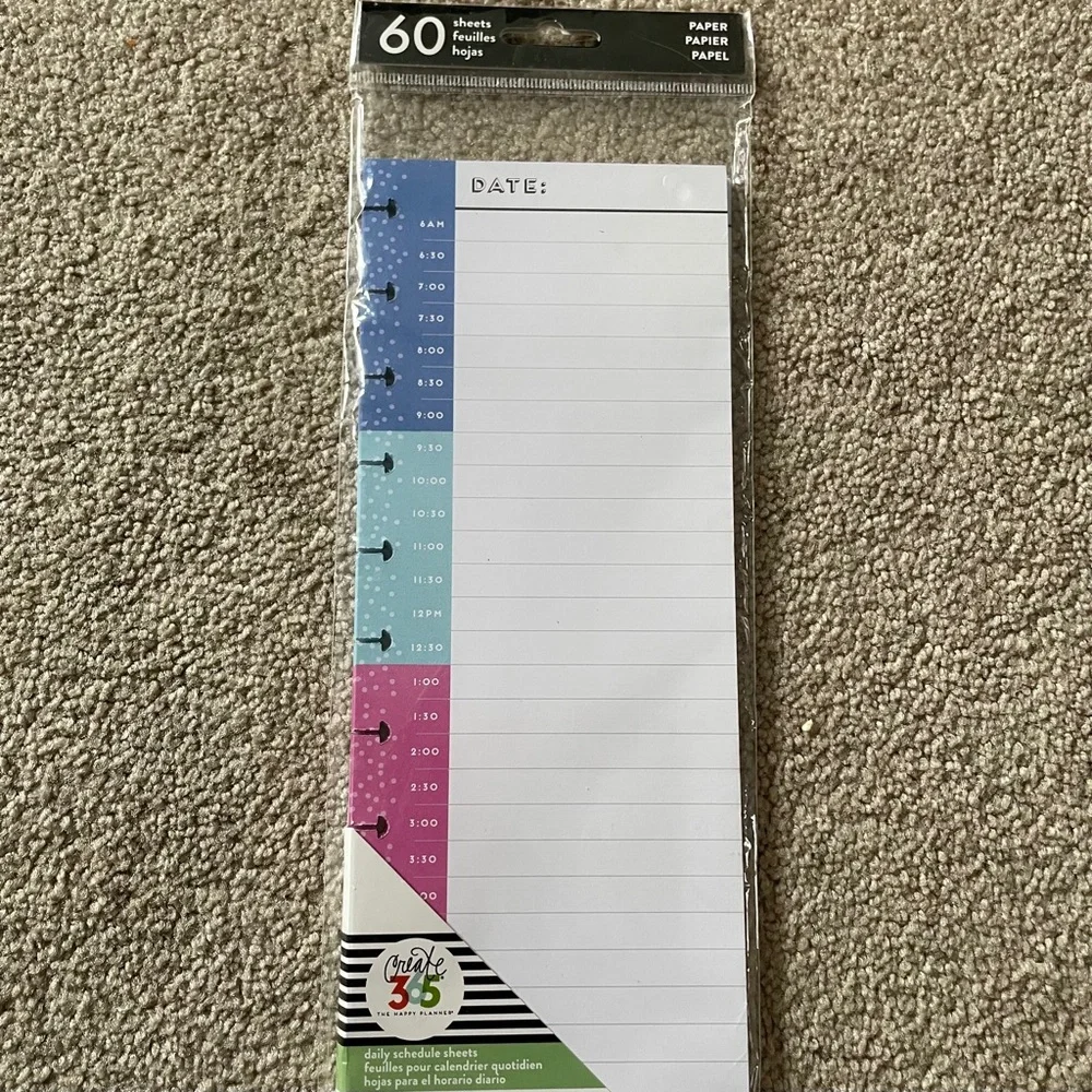happy planner misc set of refills covers stickers
